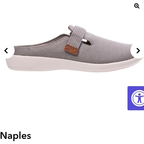 WACO | Revitalign Naples NIB grey shoes mules SZ 5.5 - Picture 1 of 10
